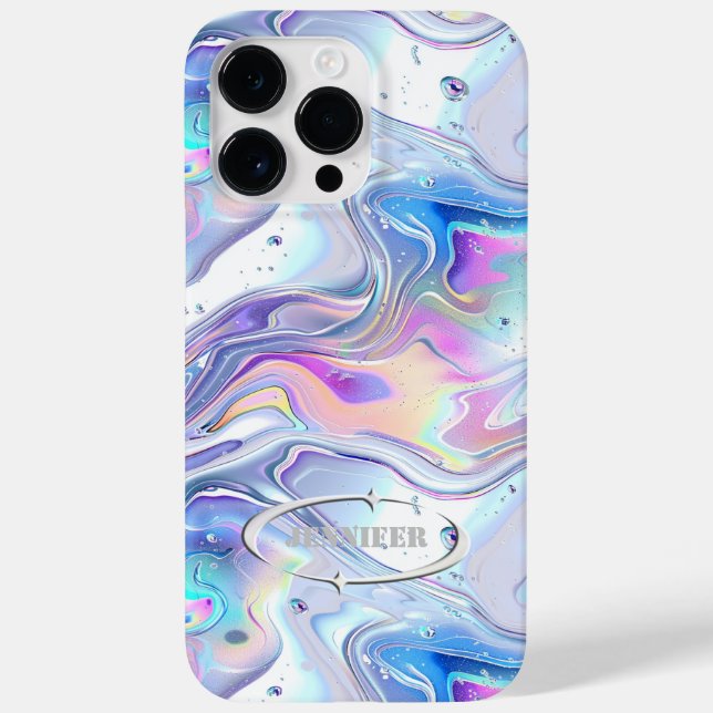 Coques Case-Mate iPhone 2YK Metallic Futuristic Nom (Verso)