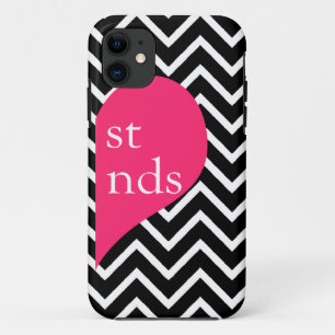 Coque iPhone 11 311 Best Friends Heart Chevron côté droit