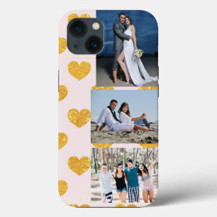 Case-Mate iPhone Case 3 Coeurs d'or photo Coque-coque iphone Mate