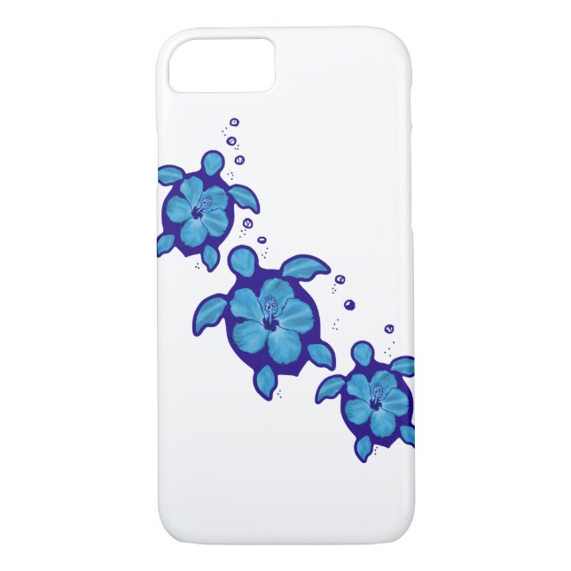 Coques Case-Mate iPhone 3 tortues bleues de Honu (Dos)