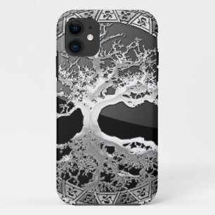 Coque iPhone 11 [400] Arbre Celtique de Vie [Argent]