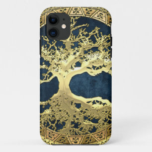 Coque iPhone 11 [400] Arbre Celtique de Vie [Or]