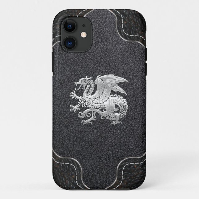 Coques Case-Mate iPhone [400] Dragon islandais, Landvæ ttir [Argent] (Dos)
