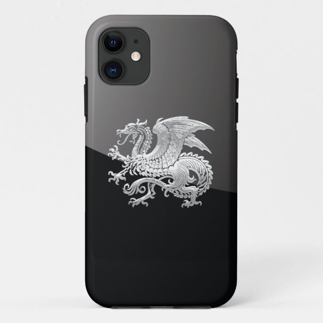 Coques Case-Mate iPhone [400] Dragon islandais, Landvæ ttir [Argent] (Dos)