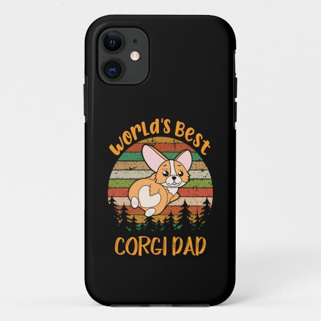 Coques Case-Mate iPhone 42 Meilleur Corgi Papa du monde (Dos)