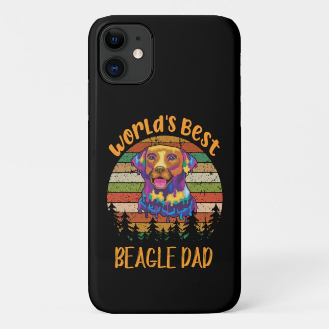 Coques Case-Mate iPhone 44 Meilleur Papa Beagle Du Monde (Dos)