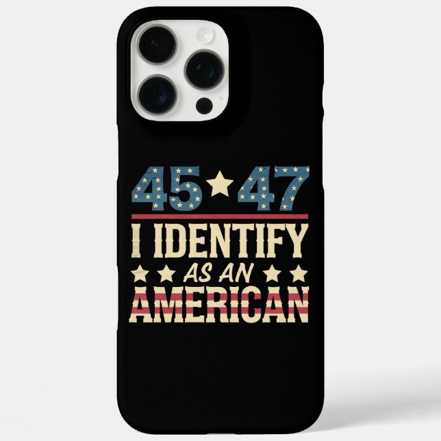 Coques Case-Mate iPhone 45 47 Je M'Identifie Comme Un Drapeau Américain Tr (Verso)