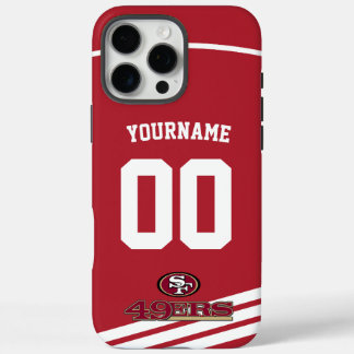 Coque iPhone 16 Pro Max 49ers Jersey Football américain personnalisé