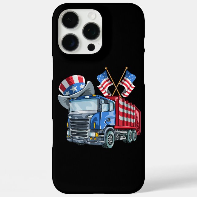 Coques Case-Mate iPhone 4 juillet Camion-poubelle Fantastique Chemise Homm (Verso)