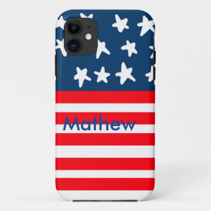 Case-Mate iPhone Case 4 juillet jour de l'indépendance ajouter nom texte