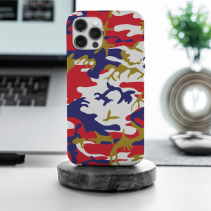 Coque Case-Mate iPhone 4 juillet, Jour de l'Indépendance, Or de camouflag