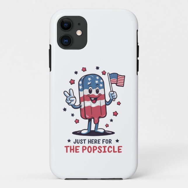 Coques Case-Mate iPhone 4 juillet Juste Ici Pour Le Popsicle Patriotic (Dos)