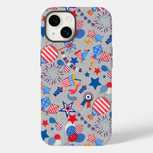 Coque Case-Mate iPhone 4 juillet Motif 04x4 LGrey BG