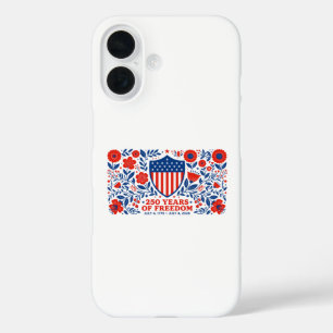 Coque Pour iPhone 16 4 juillet Patriotique 250e anniversaire 250 ans