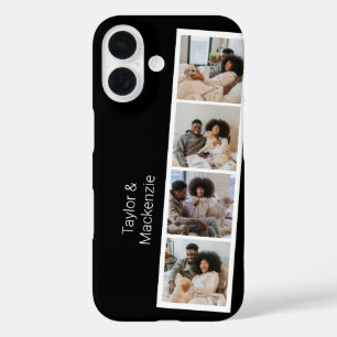 Coque Pour iPhone 16 4 Photo Booth Moderne Personnalisé