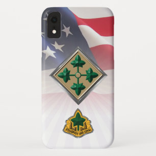 Case-Mate iPhone Case 4e division d'infanterie " Fiable et loyale "