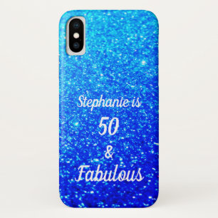 Case-Mate iPhone Case 50 Et Fabuleux Anniversaire Deep Blue Ombre Glitte
