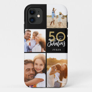 Case-Mate iPhone Case 50 et fabuleux or noir photo anniversaire