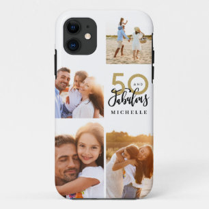 Case-Mate iPhone Case 50 et fabuleux or noir photo anniversaire 