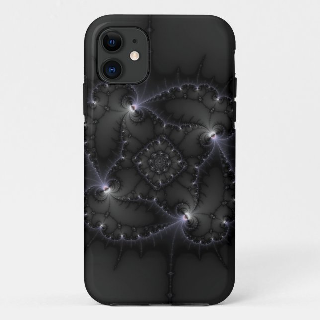 Coques Case-Mate iPhone 50 Nuances De Gris - Art Fractal (Dos)
