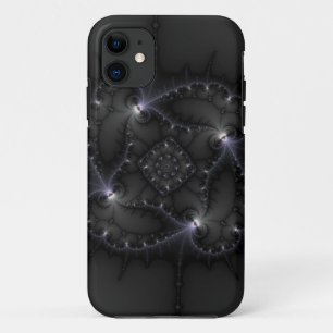 Coque iPhone 11 50 Nuances De Gris - Art Fractal