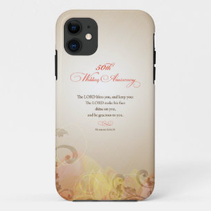Coque iPhone 11 50e anniversaire de mariage, que le Seigneur bénis