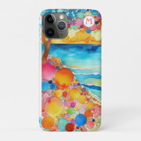 *~* 5 Aquarelle Mer Plage Sable Parapluie