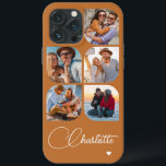 Case-Mate iPhone Case 5 Photo Moderne tendance Simple Nom personnalisé s<br><div class="desc">5 Photo Moderne tendance Simple Coeur Personnalisé Nom iPhone Dossier téléphone comprend cinq de vos photos préférées avec votre nom personnalisé dans élégant script de calligraphie blanche accentué d'un coeur d'amour. Personnalisez en modifiant le texte dans la zone de texte fournie. Parfait pour l'anniversaire, Noël, Fête des Mères, baby showers,...</div>