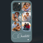 Case-Mate iPhone Case 5 Photo Moderne tendance Simple Nom personnalisé s<br><div class="desc">5 Photo Moderne tendance Simple Coeur Personnalisé Nom iPhone Dossier téléphone comprend cinq de vos photos préférées avec votre nom personnalisé dans élégant script de calligraphie blanche accentué d'un coeur d'amour. Personnalisez en modifiant le texte dans la zone de texte fournie. Parfait pour l'anniversaire, Noël, Fête des Mères, baby showers,...</div>