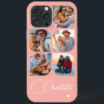 Case-Mate iPhone Case 5 Photo Moderne tendance Simple Nom personnalisé s<br><div class="desc">5 Photo Moderne tendance Simple Coeur Personnalisé Nom iPhone Dossier téléphone comprend cinq de vos photos préférées avec votre nom personnalisé dans élégant script de calligraphie blanche accentué d'un coeur d'amour. Personnalisez en modifiant le texte dans la zone de texte fournie. Parfait pour l'anniversaire, Noël, Fête des Mères, baby showers,...</div>