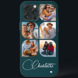 Case-Mate iPhone Case 5 Photo Moderne tendance Simple Nom personnalisé s<br><div class="desc">5 Photo Moderne tendance Simple Coeur Personnalisé Nom iPhone Dossier téléphone comprend cinq de vos photos préférées avec votre nom personnalisé dans élégant script de calligraphie blanche accentué d'un coeur d'amour. Personnalisez en modifiant le texte dans la zone de texte fournie. Parfait pour l'anniversaire, Noël, Fête des Mères, baby showers,...</div>