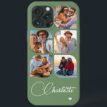 Case-Mate iPhone Case 5 Photo Moderne tendance Simple Nom personnalisé s<br><div class="desc">5 Photo Moderne tendance Simple Coeur Personnalisé Nom iPhone Dossier téléphone comprend cinq de vos photos préférées avec votre nom personnalisé dans élégant script de calligraphie blanche accentué d'un coeur d'amour. Personnalisez en modifiant le texte dans la zone de texte fournie. Parfait pour l'anniversaire, Noël, Fête des Mères, baby showers,...</div>