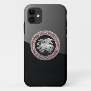Coque iPhone 11 [600] Dragon islandais, Landvæ ttir [Argent]