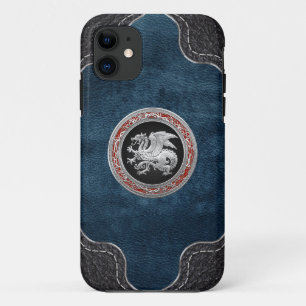 Coque iPhone 11 [600] Dragon islandais, Landvæ ttir [Argent]