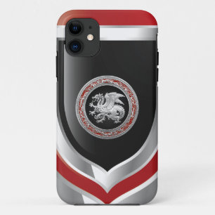 Coque Case-Mate Pour iPhone [600] Dragon islandais, Landvæ ttir [Argent]