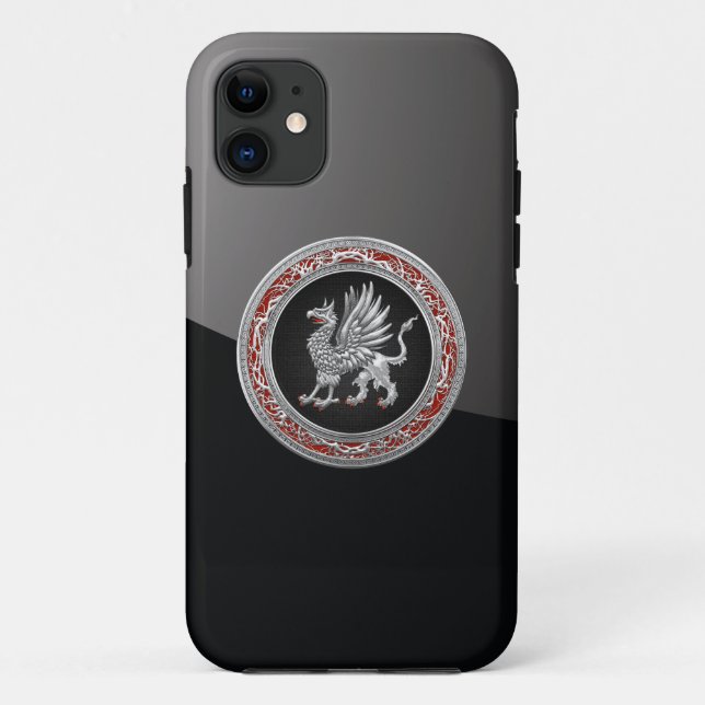 Coques Case-Mate iPhone [600] Griffin d'argent sacré (Dos)