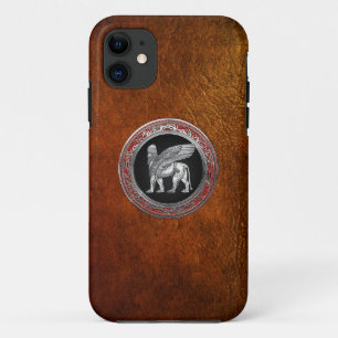 Case-Mate iPhone Case [600] Lion assyrien ailli - Lamassu argenté
