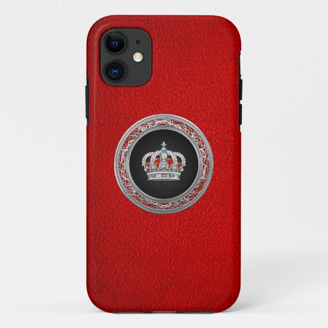 Coques Case-Mate iPhone [600] Prince-Princesse King-Queen Crown [Argent] (Dos)
