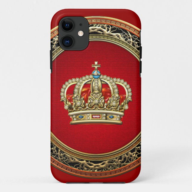 Coques Case-Mate iPhone [600] Prince-Princesse King-Queen Crown [Belg.Gold (Dos)
