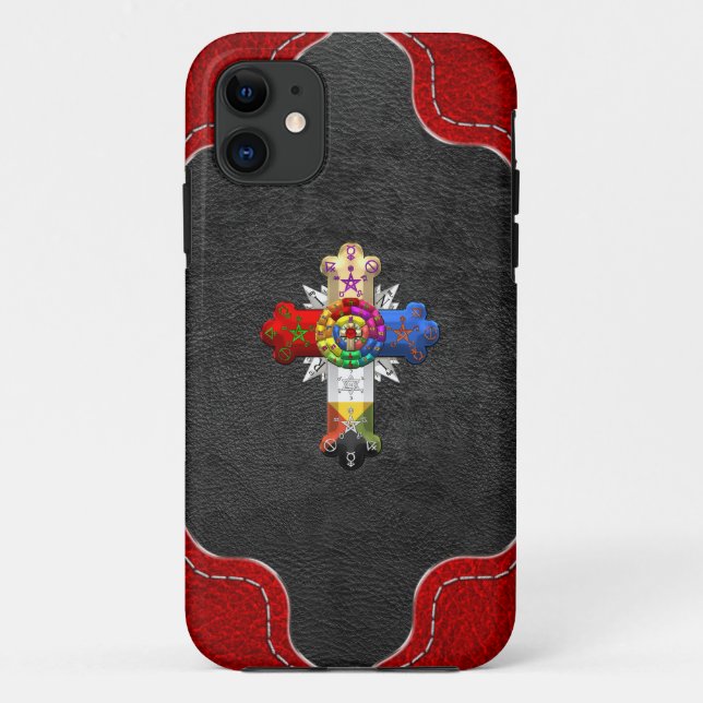 Coques Case-Mate iPhone [600] Rosy Cross (Croix Rose) (Dos)