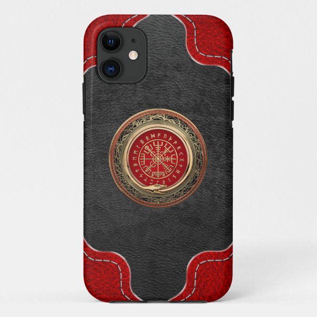 Coques Case-Mate iPhone [600] Vegvisir - Viking Gold Magic Runic Compass (Dos)