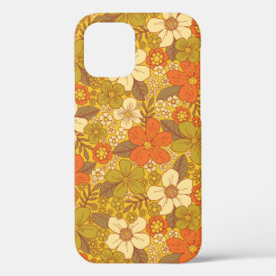 Case-Mate iPhone Case 60 ans rétro/les années 70 Orange & Olive Green Fl