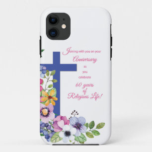 Etui iPhone Case-Mate 60e Anniversaire, Nun, Religious Life Cross