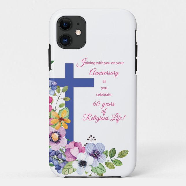 Coques Case-Mate iPhone 60e Anniversaire, Nun, Religious Life Cross (Dos)