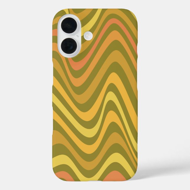 Coques Case-Mate iPhone 60s rétro les années 70 Abstraites lignes Motif ve (Verso)