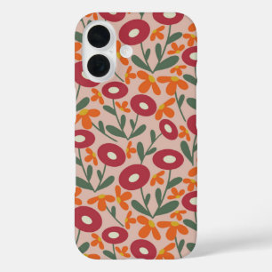 Coque Pour iPhone 16 60s Retro Summer Pink