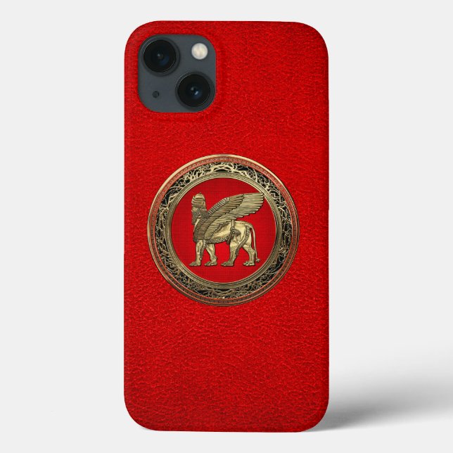 Coques Case-Mate iPhone [610] Lion assyrien ailli - Lamassu d'or (Verso)
