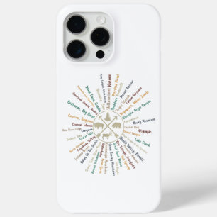 Coque Case-Mate iPhone 63 Carte des parcs nationaux Cadeaux US Park Campi