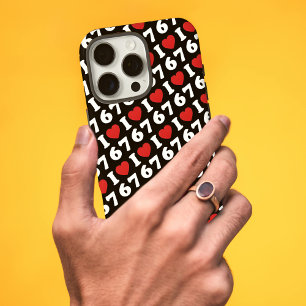 Coque iPhone 16 Pro Max 67 Mème drôle J'aime six sept 67ème anniversaire