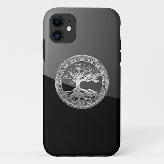Coques Case-Mate iPhone [68] Arbre celtique d'argent (Dos)